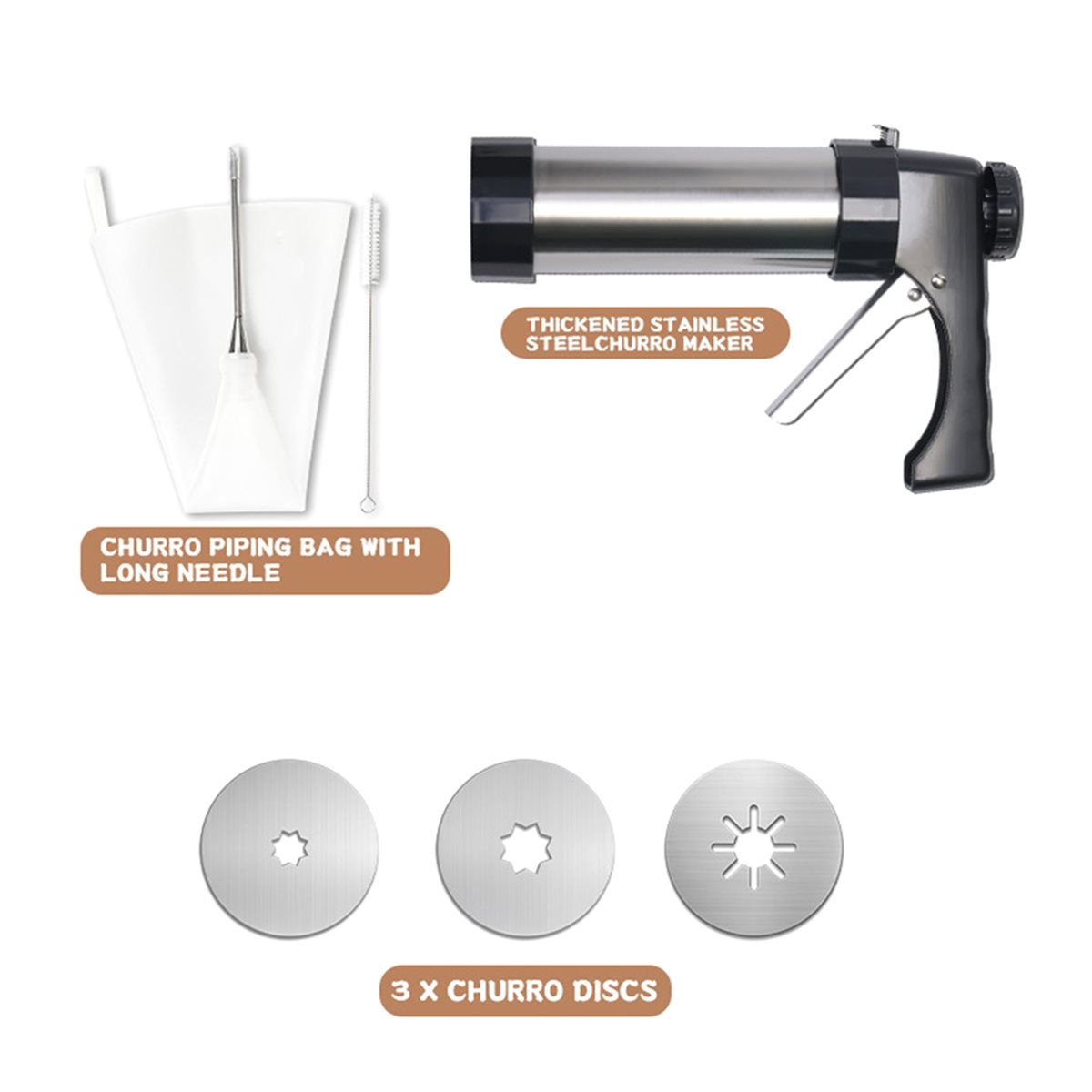 Kitchen Gadgets In Spanish - Домашняя машина для приготовления чуррос A24I: