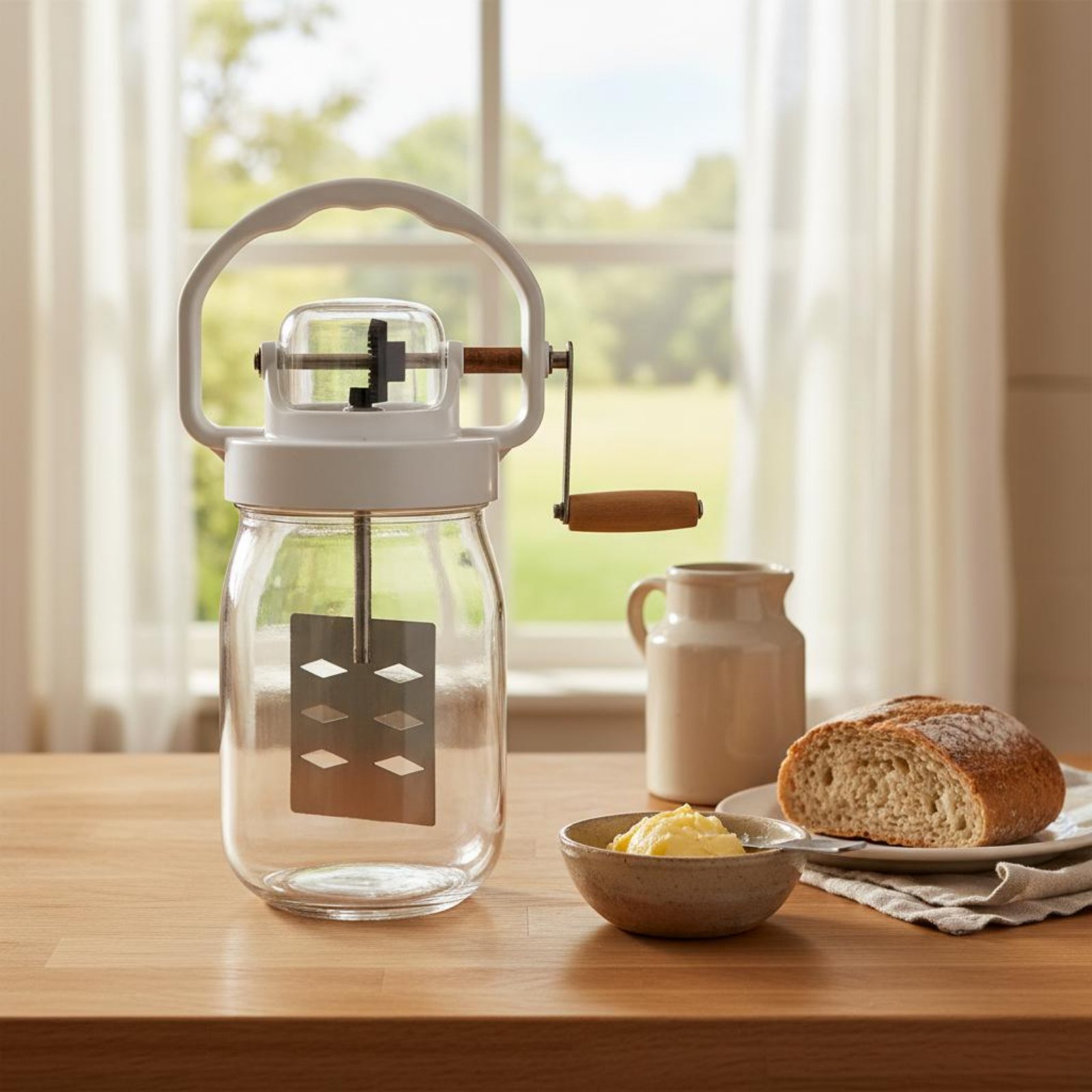 Kitchen Gadgets Mixer - Ручная маслобойка: легко моется, с ручным
