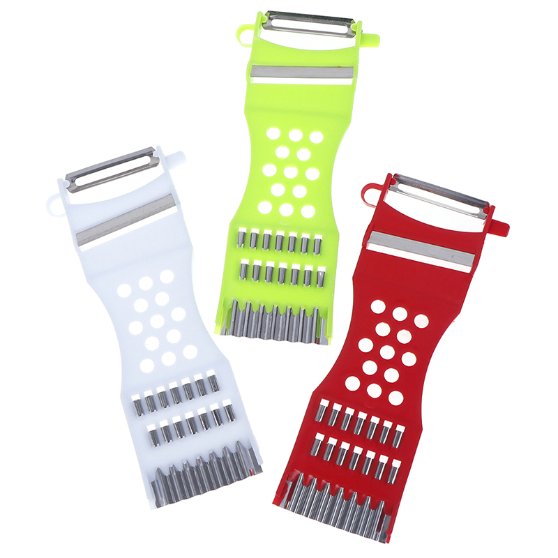 Kitchen Tools Gadgets Vegetable Fruit Peeler Parer Julienne Cutter Multifunction - Многофункциональный кухонный гаджет 3-в-1: овощечистка, нож