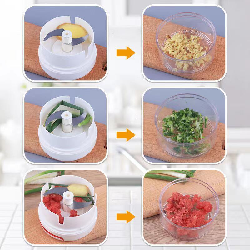 Пластиковая дробилка для чесно – обзор и цена Household Kitchen Gadgets Vegetable Cutter Silk Cutter