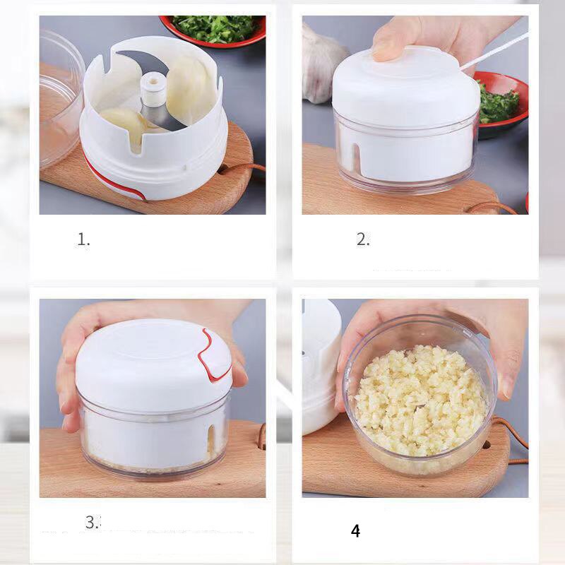 Пластиковая дробилка для чесно – обзор и цена Household Kitchen Gadgets Vegetable Cutter Silk Cutter