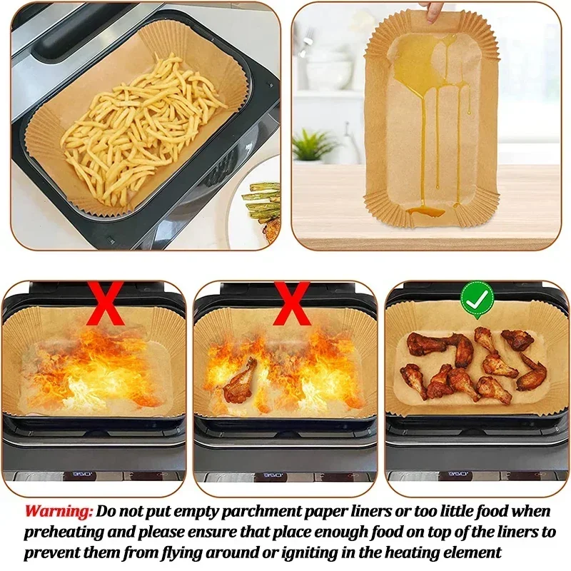 Одноразовая бумага для фритюрн – обзор и цена Air Fryer Accessories