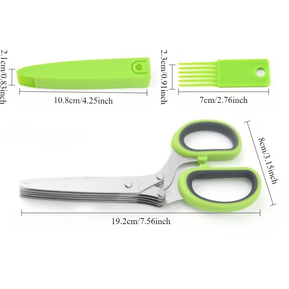 Многослойные ножницы, кухонные – обзор и цена Herb Scissors 5 Blade