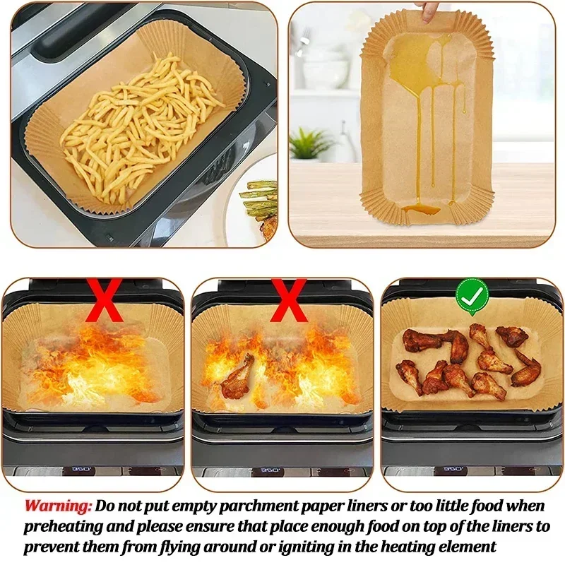 Одноразовая бумага для фритюрн – обзор и цена Air Fryer Accessories