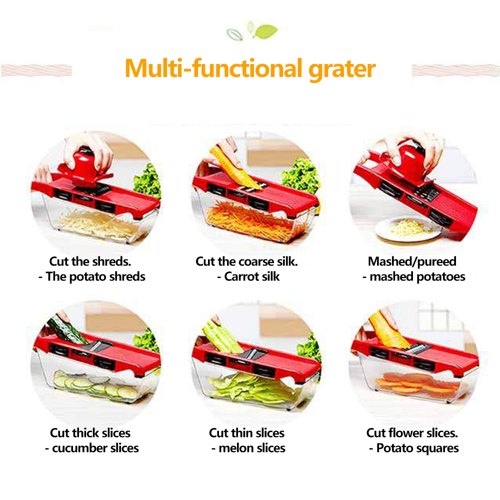 Овощерезка со стальным лезвием – обзор и цена Household Kitchen Gadgets Vegetable Cutter Silk Cutter