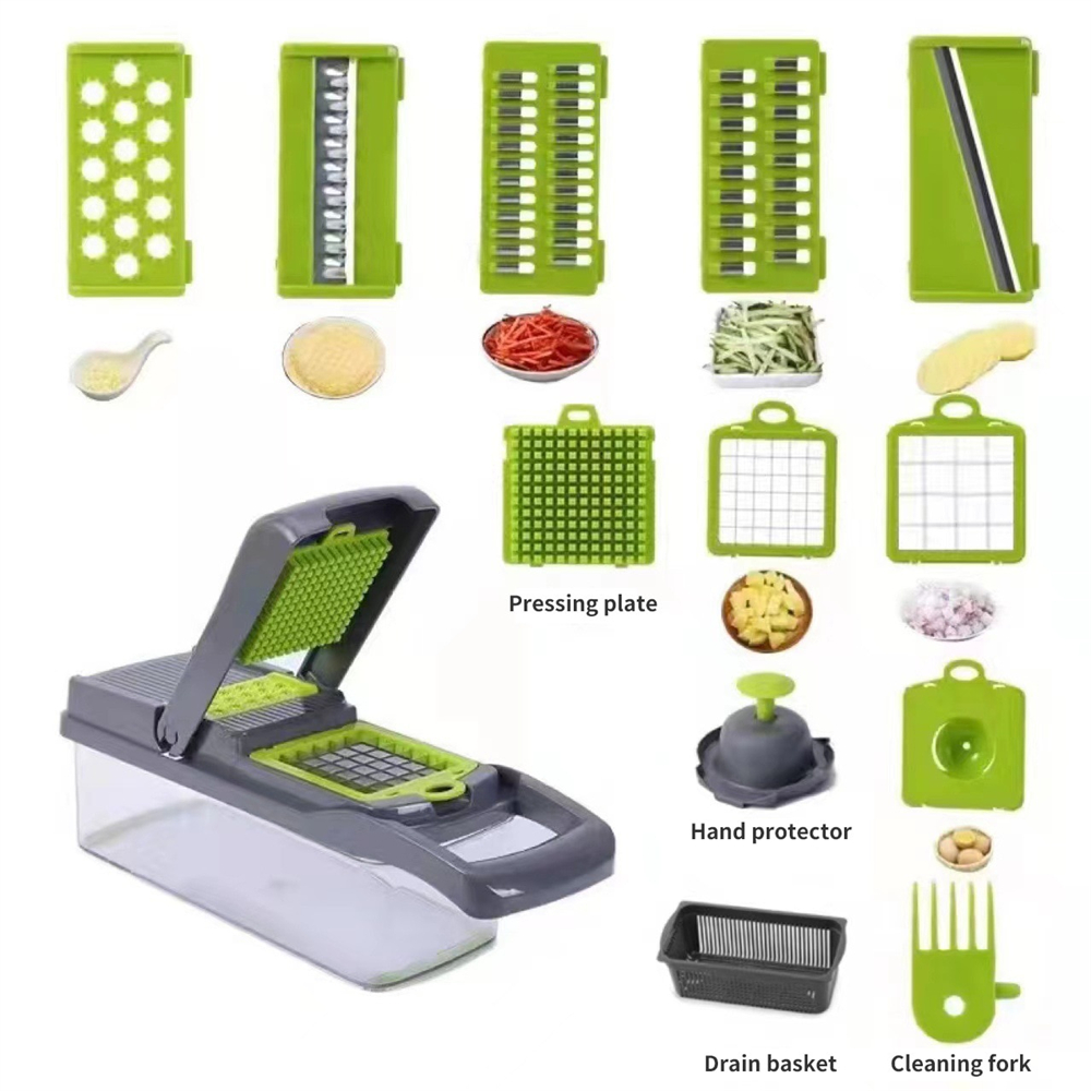 Набор для нарезки овощей 12/16 – обзор и цена Household Kitchen Gadgets Vegetable Cutter Silk Cutter