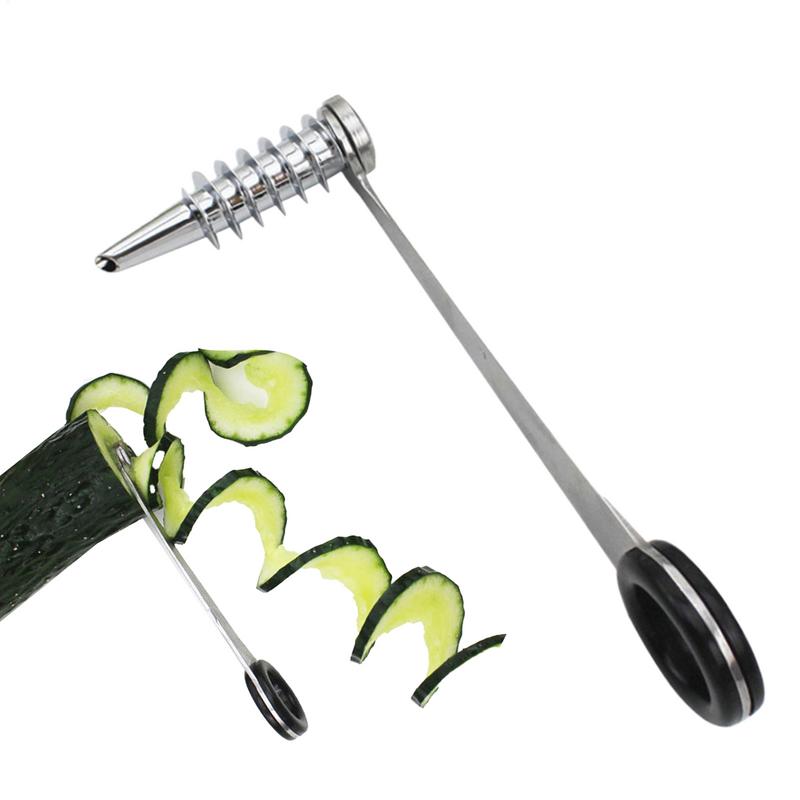 Спиральный лезвие для нарезки  – обзор и цена Household Kitchen Gadgets Vegetable Cutter Silk Cutter