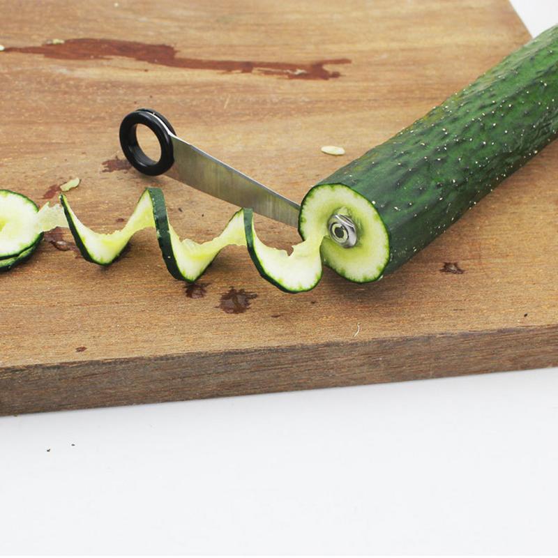 Спиральный лезвие для нарезки  – обзор и цена Household Kitchen Gadgets Vegetable Cutter Silk Cutter